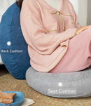 GobekUsa Linen Round Floor Cushion for Meditation Yoga Sofa Chair Bed