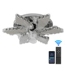 GobekUsa Crystal Ceiling Fan: LED Remote Control Chandelier for Bedroom & Living Room