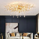 GobekUsa Elegant Gold Crystal Chandelier for Modern Luxury Living Spaces
