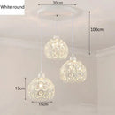 GobekUsa Crystal Triple Pendant Lamp: Modern Nordic Design for Dining Room, Bedroom, Bar Counter