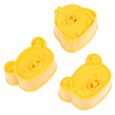 GobekUsa Cute Bear Sandwich Mold & Cookie Cutter Baking Set