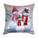 GobekUsa Christmas Cushion Cover Set - Festive Xmas Decor for Living Room Sofa
