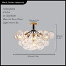 GobekUsa Glass Balls Ceiling Pendant Lights Minimalist Living Room Chandelier Shop Bar Decor