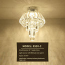GobekUsa Elegant Crystal Ceiling Light for Entryway, Stairs, and Hallway