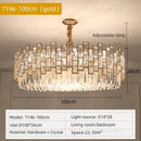 GobekUsa Crystal Chandelier: Postmodern Light Luxury for Living Room, Bedroom, Kitchen.