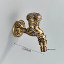 GobekUsa Antique Brass Wall Mounted Washing Machine Faucet for Bathroom, Outdoor, Garden, Bath, Toilet