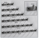 GobekUsa Aluminum Alloy Towel Hooks Wall Mounted Bathroom Robe Holder (3-6 Hooks)