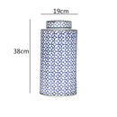 GobekUsa Chinese Retro Ceramics Golden Vase with Cover for Home Décor and Organization