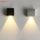 GobekUsa 3W LED Square Wall Lamp Spot Light Modern Home Decoration
