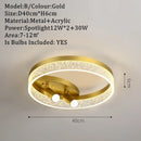 GobekUsa Gold LED Ceiling Lights Remote Control Dimmable Living Room Kitchen Lighting