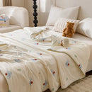 GobekUsa Cooling Summer Blanket | Soft & Breathable Natural Plant Comforter