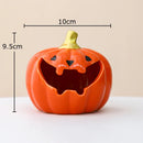 GobekUsa Halloween Pumpkin Ghost Ashtray - Funny Ceramic Office Desktop Weed Ash Tray Gift
