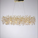 GobekUsa Large Crystal Chandelier for Dining Room - Nordic LED Island Hanging Light