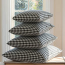 GobekUsa Chic Houndstooth Pillow Cover - Square Weave Cushion for Modern Home