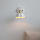 GobekUsa Ceramic LED Wall Light with Copper Arm Socket for Bedroom Living Room