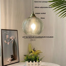 GobekUsa Blue Glass LED Pendant Lamp: Nordic Modern Hanging Light.