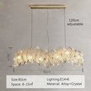 GobekUsa Glass Petal LED Chandelier for Bedroom Dining Living Room Lighting
