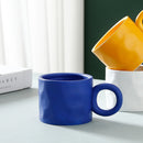 GobekUsa 400ml Ceramic Coffee Mug with Round Handle, Home Drinking Cup