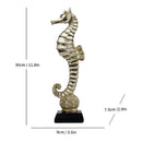 GobekUsa Gold-plated Mermaid Statue Resin Sculpture Room Decor Marine Organism Ornament