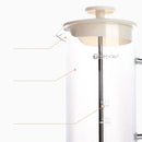GobekUsa Glass Espresso Coffee Maker Milk Hand Foam Mixer Blender