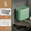 GobekUsa Kitchen Trash Can Wall Mounted Hanging Bin with Lid