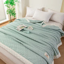 GobekUsa Knitted Waffle Summer Quilt: Soft, Breathable, Cooling, Machine Washable, Thin & Skin-friendly