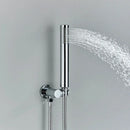 GobekUsa Brass Shower Set with 2-Way Mixer and Handheld Spray - 8-16" Rain Shower Head