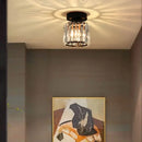 GobekUsa Crystal Glass LED Chandelier for Modern Living, Study, and Aisle Lighting