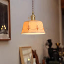 GobekUsa Ceramic LED Pendant Lights: Japanese Style for Living Room, Bedroom, Dining Room