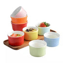 GobekUsa Ceramic Baking Bowl 3.5 Inch High Temp Resistant Dessert Pudding Bowl