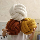 GobekUsa Boucle Knotted Circle Soft Pillows - Home Decorative Round Ball Throw Plush Pillows