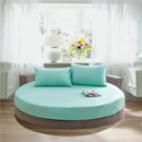 GobekUsa Cotton Round Fitted Bed Sheet Set with Pillowcases