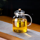 GobekUsa Glass Tea Pot with Infuser, Heat-Resistant Clear Kettle for Herbal Tea, Teaware