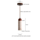 GobekUsa Black Travertine LED Pendant Lamps: Nordic Modern Home Decoration Interior Hanging Light
