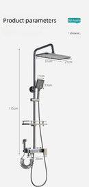 GobekUsa Electric Sunflower Rainfall Showers System: Modern Hygienic Thermostat Set for Smart Bathrooms