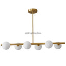 GobekUsa Glass Ball Chandelier - Modern LED Pendant Lamp for Home Decor