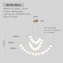 GobekUsa Brass Full Copper Modern Chandelier Light Fixture for Stylish Living Spaces