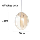 GobekUsa Danish Pendant Light Minimalist Lantern Ufo Lampshade Rustic Fabric Lamp