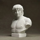 GobekUsa Antinous Retro Plaster Sculpture - European Inspired Room Figurine