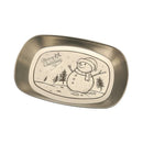 GobekUsa Christmas Fruit Tray Santa Claus Snowman Print Decorative Plate