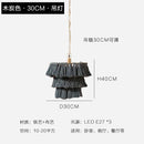 GobekUsa Bohemian Chandelier Tassel Light Chain Pendant LED Suspension Light