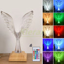 GobekUsa Crystal Eagle LED Table Lamp for Bedroom Study and Living Room