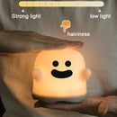 GobekUsa Boo Ghost Silicone Lamp: Touch Sensor Dimmable LED Night Light for Kids