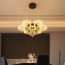 GobekUsa Acrylic Lustre Chandelier for Living Room, Bedroom, Kitchen - Hanging Ceiling Lamps
