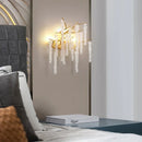 GobekUsa Crystal Wistaria Ceiling Chandelier - Artistic Branch Design Pendant Lighting for Home Decor
