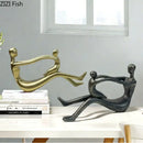 GobekUsa Abstract Family Resin Sculpture for Desk Decor and Room Aesthetic