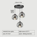 GobekUsa Glass Pendant Lights: Stylish LED Chandeliers for Dining Room, Kitchen, and Restaurant Tables