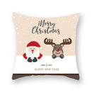 GobekUsa Christmas Santa Elk Pillowcase 45x45cm for Sofa Chair Decor