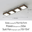 GobekUsa Black White LED Ceiling Lights Modern Minimalist Bedroom Study Lighting Fixtures