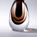 GobekUsa Double Stained Glass Vase with Lid Gradient Craft Terrarium Decoration